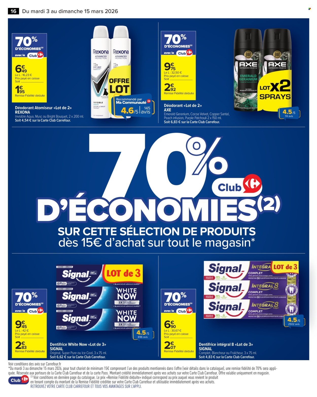 Catalogue CARREFOUR MARKET - LE MOIS VIP BEAUTÉ ET HYGIÈNE (2026-03-03 - 2026-03-15)