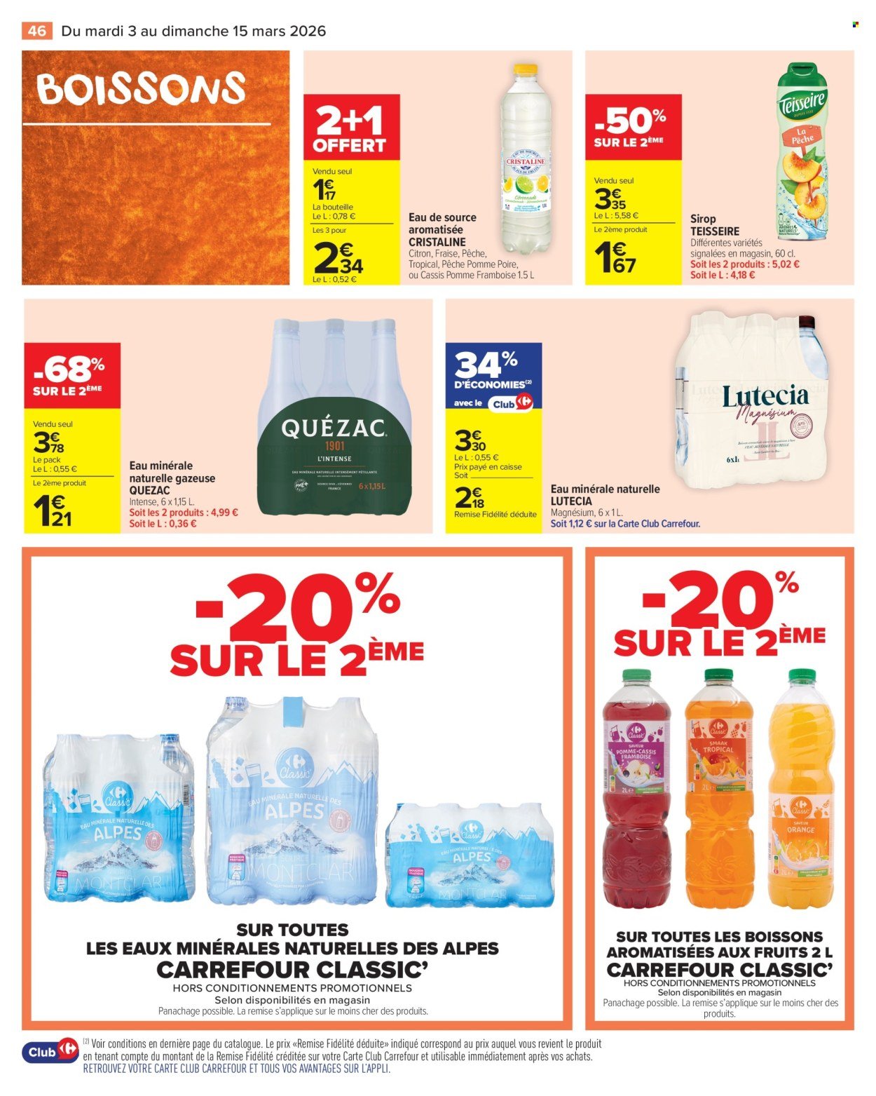 Catalogue CARREFOUR MARKET - LE MOIS VIP BEAUTÉ ET HYGIÈNE (2026-03-03 - 2026-03-15)