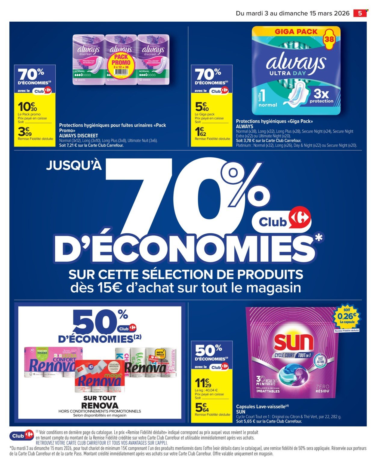 Catalogue CARREFOUR MARKET - LE MOIS VIP BEAUTÉ ET HYGIÈNE (2026-03-03 - 2026-03-15)