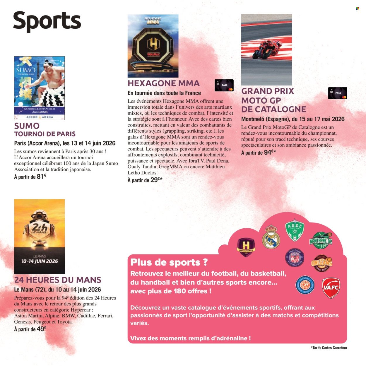 Catalogue CARREFOUR - LE BOOK DES SORTIES (2026-04-03 - 2026-09-30)