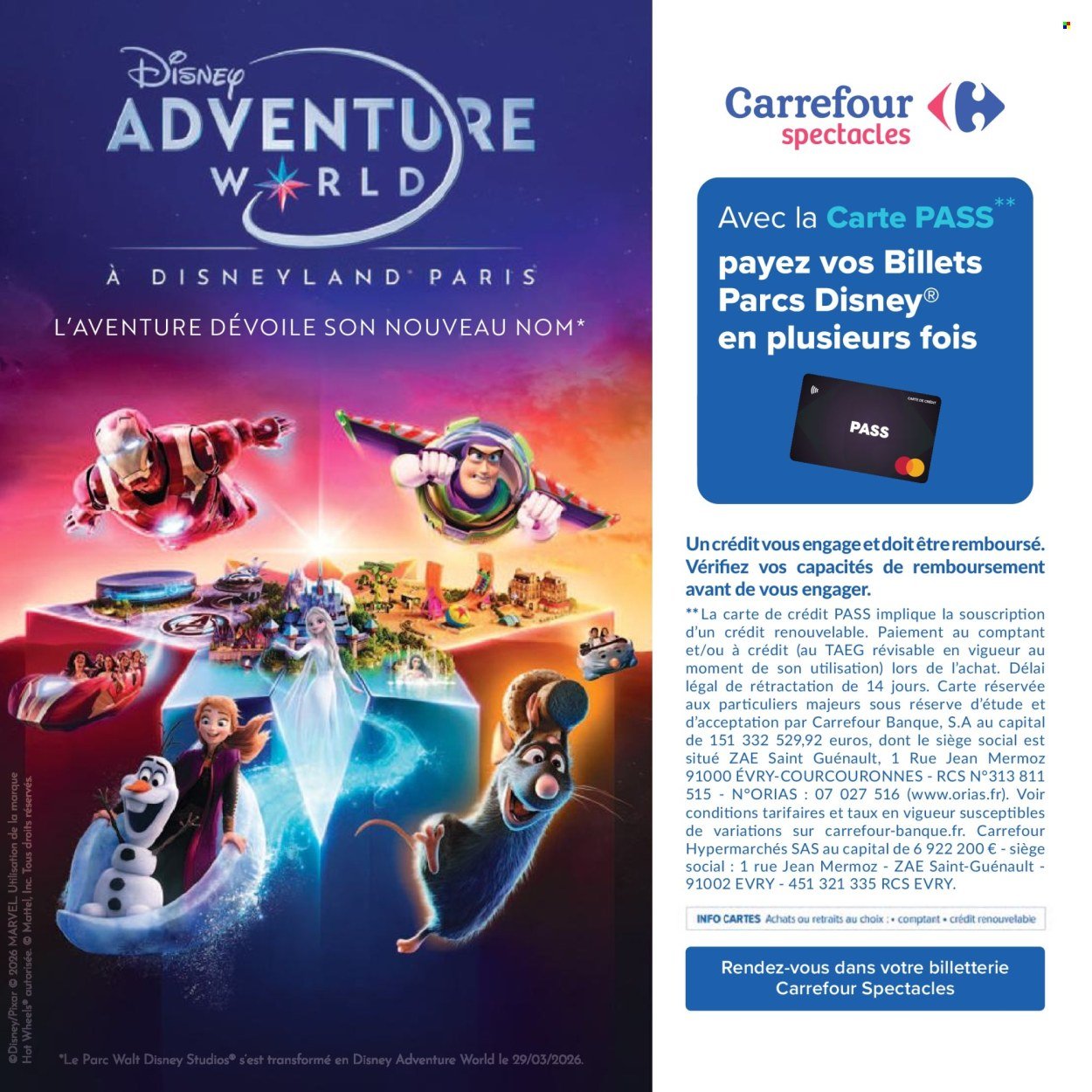 Catalogue CARREFOUR - LE BOOK DES SORTIES (2026-04-03 - 2026-09-30)