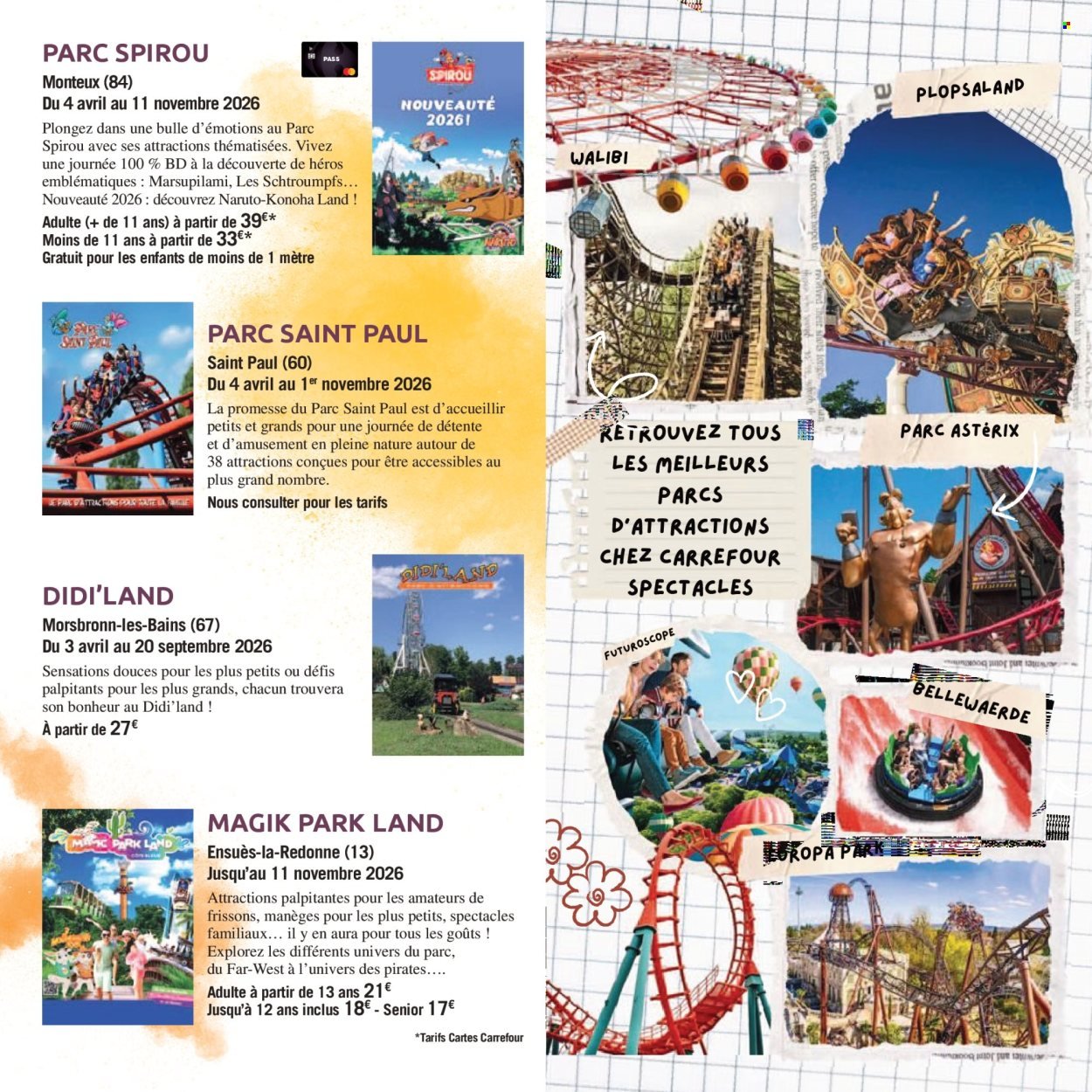 Catalogue CARREFOUR - LE BOOK DES SORTIES (2026-04-03 - 2026-09-30)