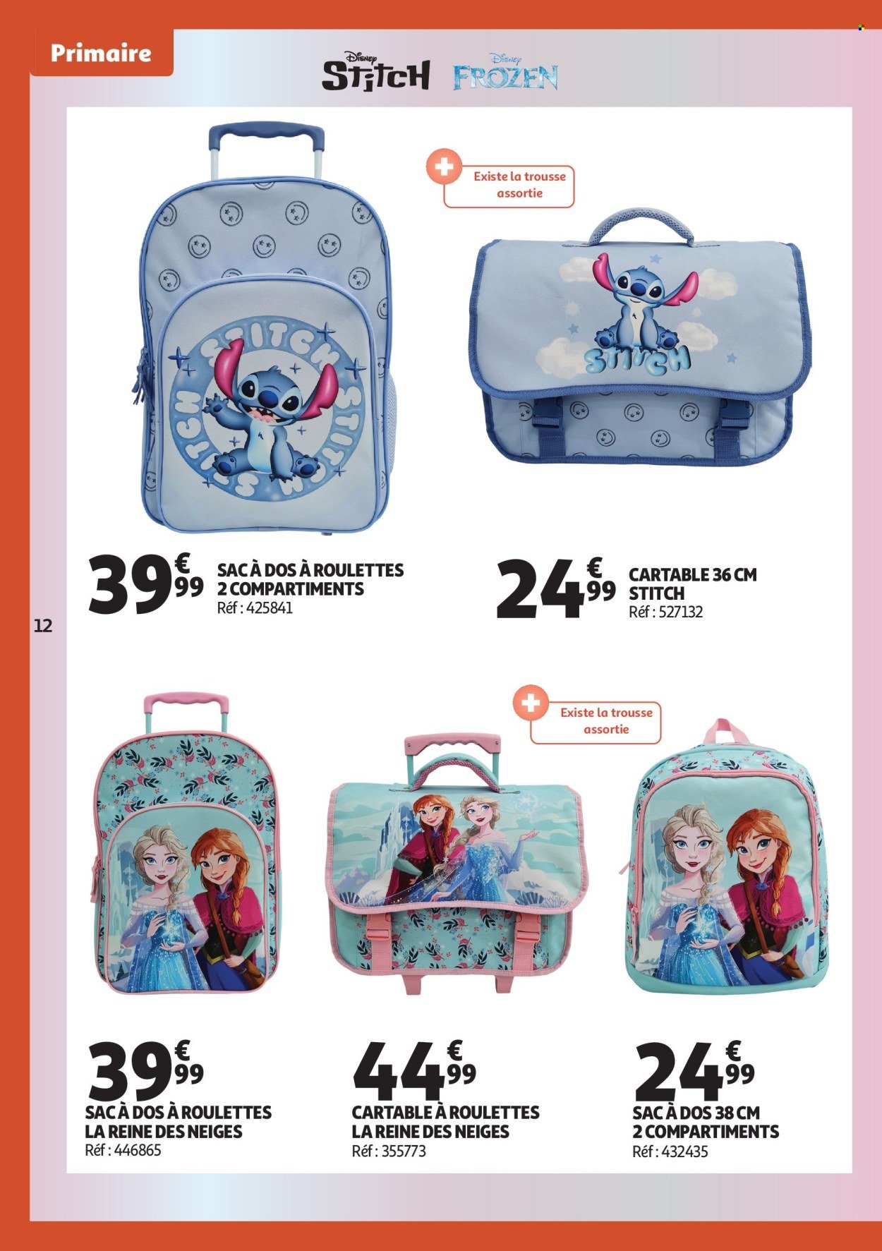 Catalogue AUCHAN - Cartables, rentrée