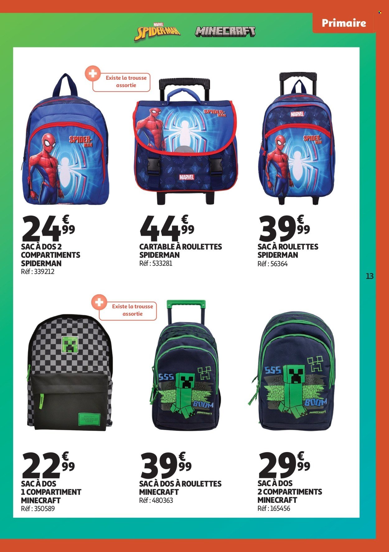 Catalogue AUCHAN - Cartables, rentrée
