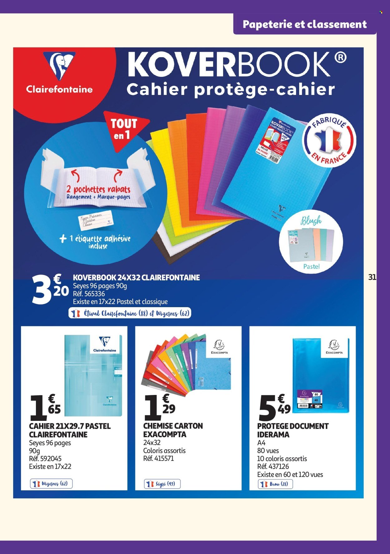 Catalogue AUCHAN - Cartables, rentrée