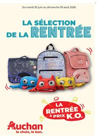 Catalogue AUCHAN - Cartables, rentrée