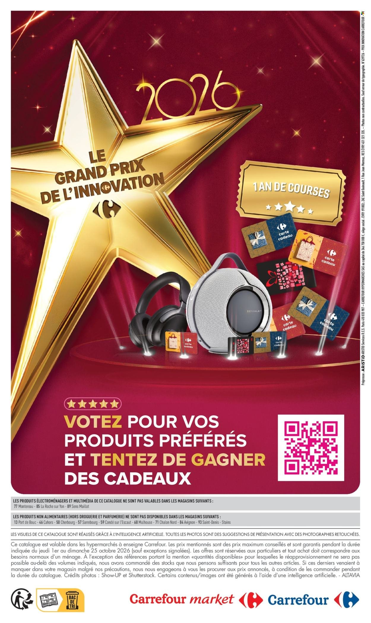 Catalogue CARREFOUR - LE GRAND PRIX DE L'INNOVATION