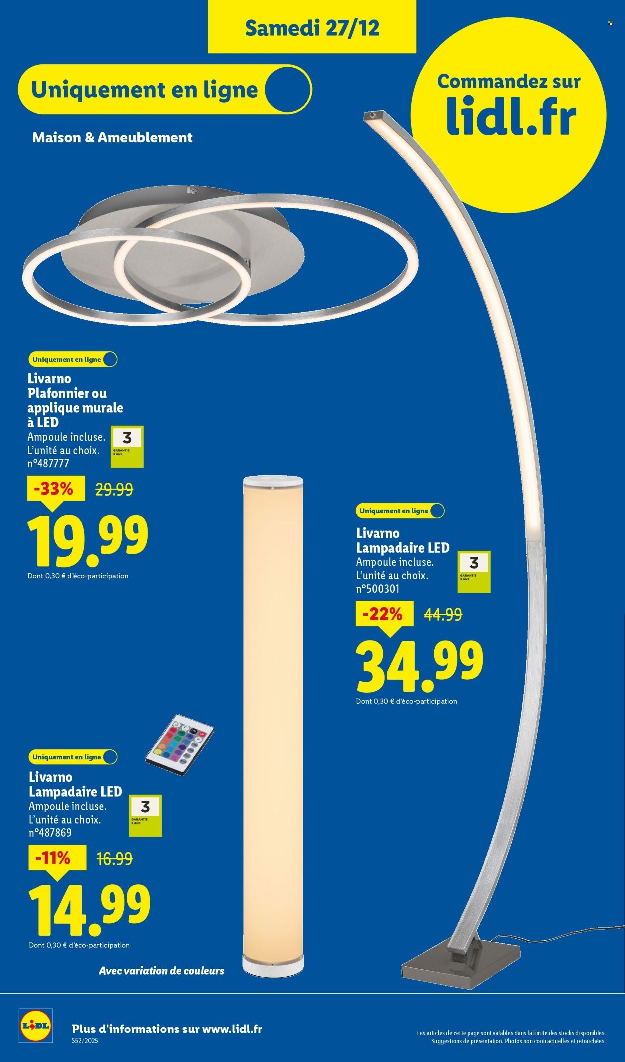 Catalogue LIDL - Les bonnes affaires Exclu Web (2025-12-22 - 2025-12-27)