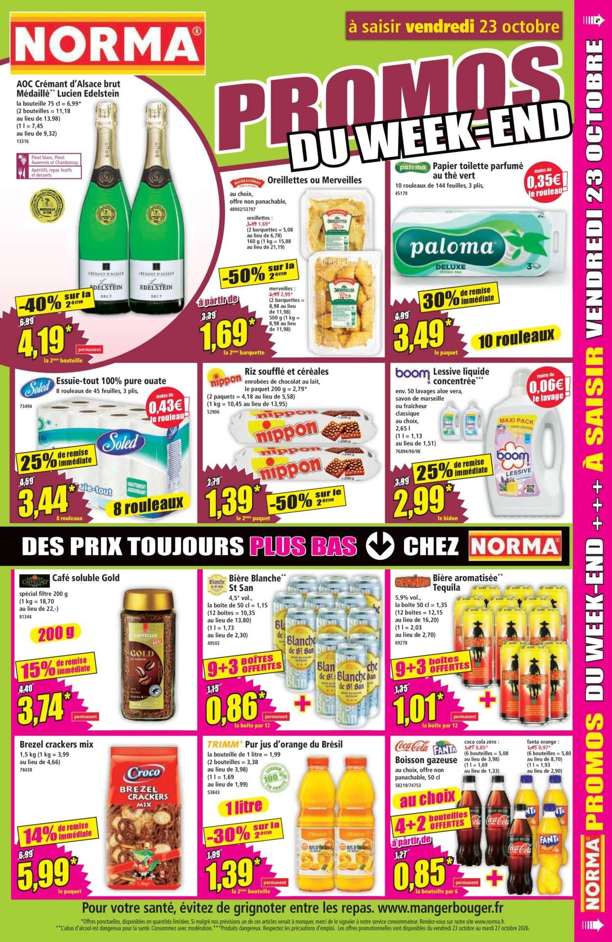 Catalogue NORMA - Du mercredi 21 octobre 2026