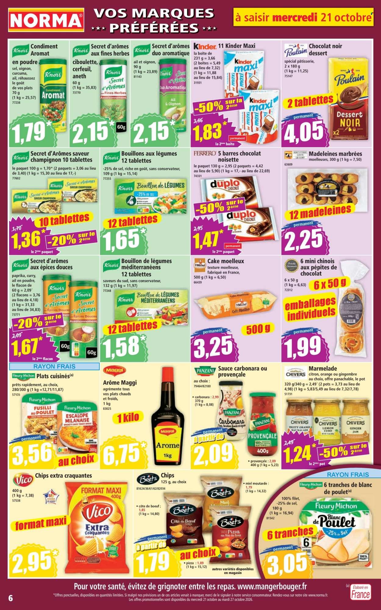 Catalogue NORMA - Du mercredi 21 octobre 2026