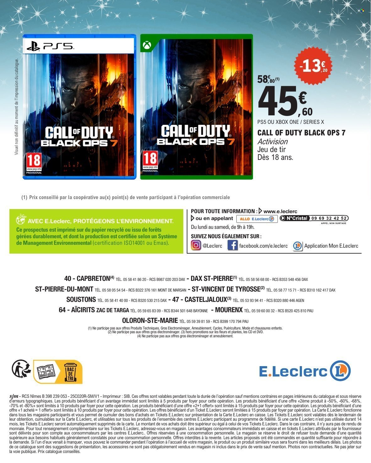 Catalogue E.LECLERC - CADEAUX REGION (2025-12-02 - 2025-12-20)