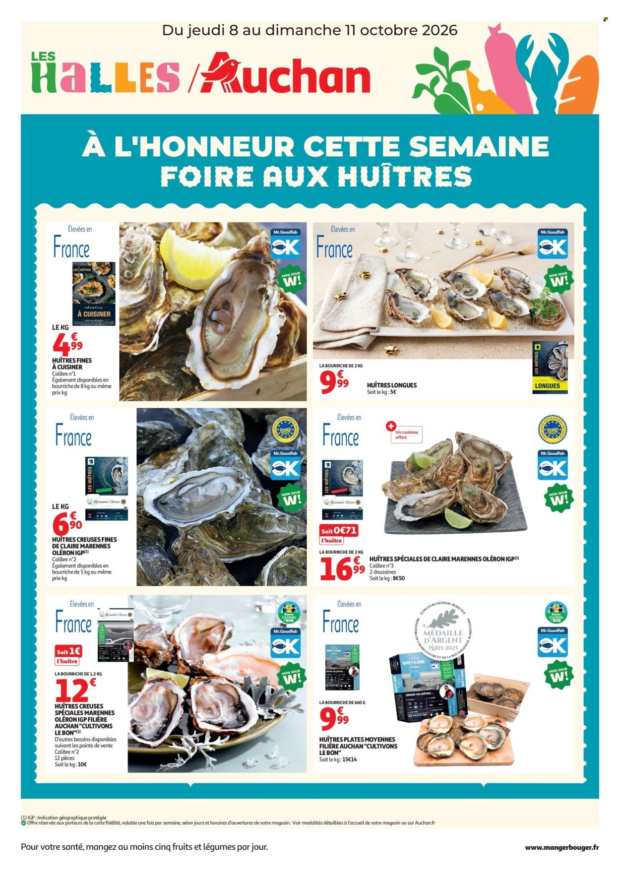Catalogue AUCHAN - Foire aux Huitres