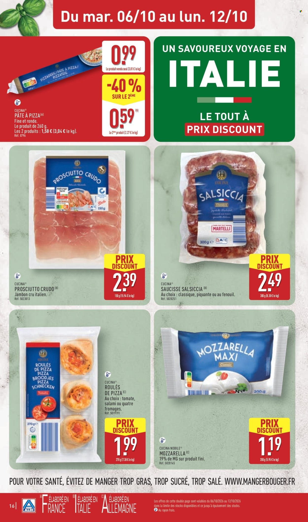 Catalogue ALDI - Un savourex voyage en Italie à prix discount