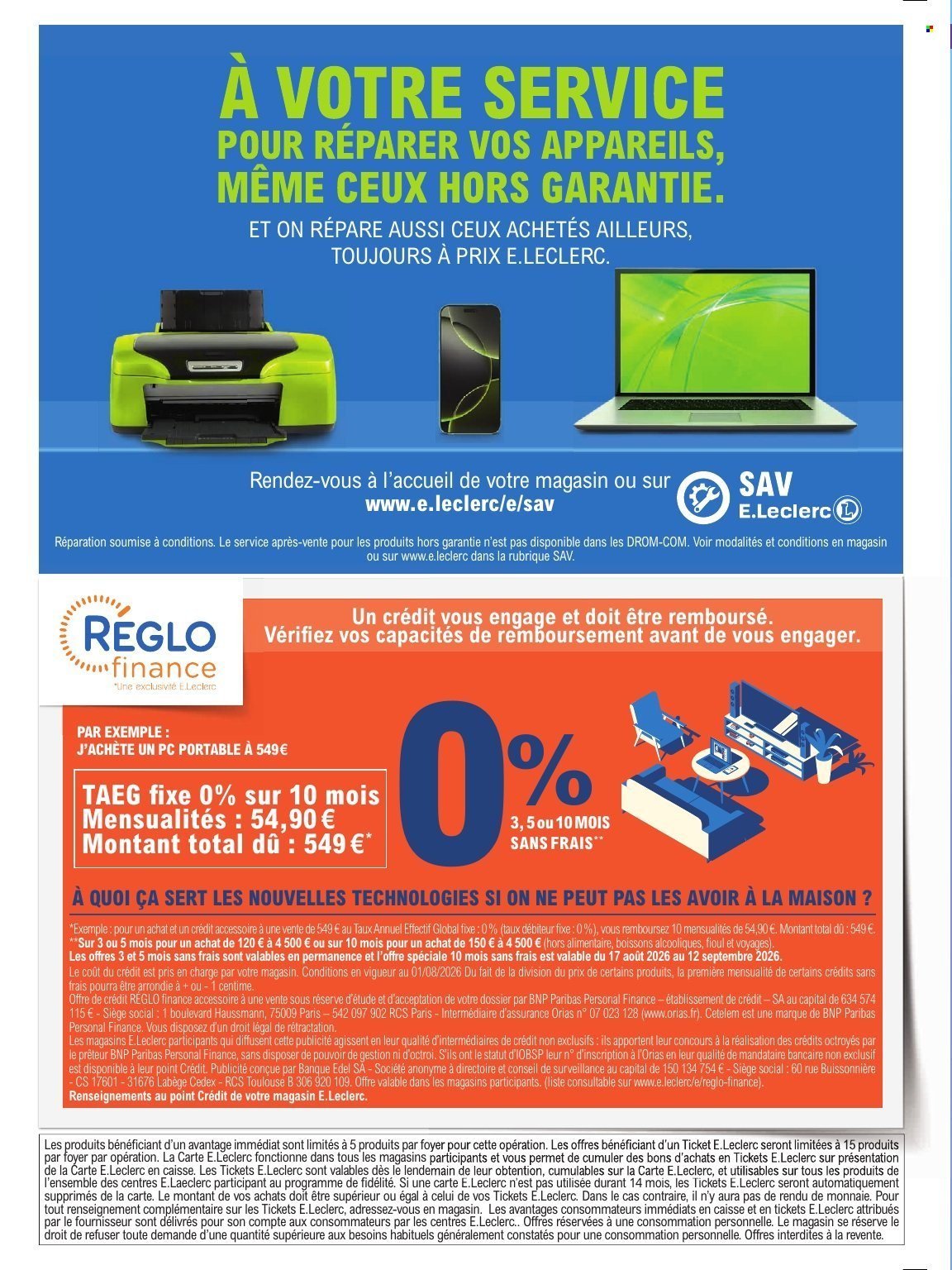 Catalogue E.LECLERC - HIGH-TECH RENTREE DES ELEVES