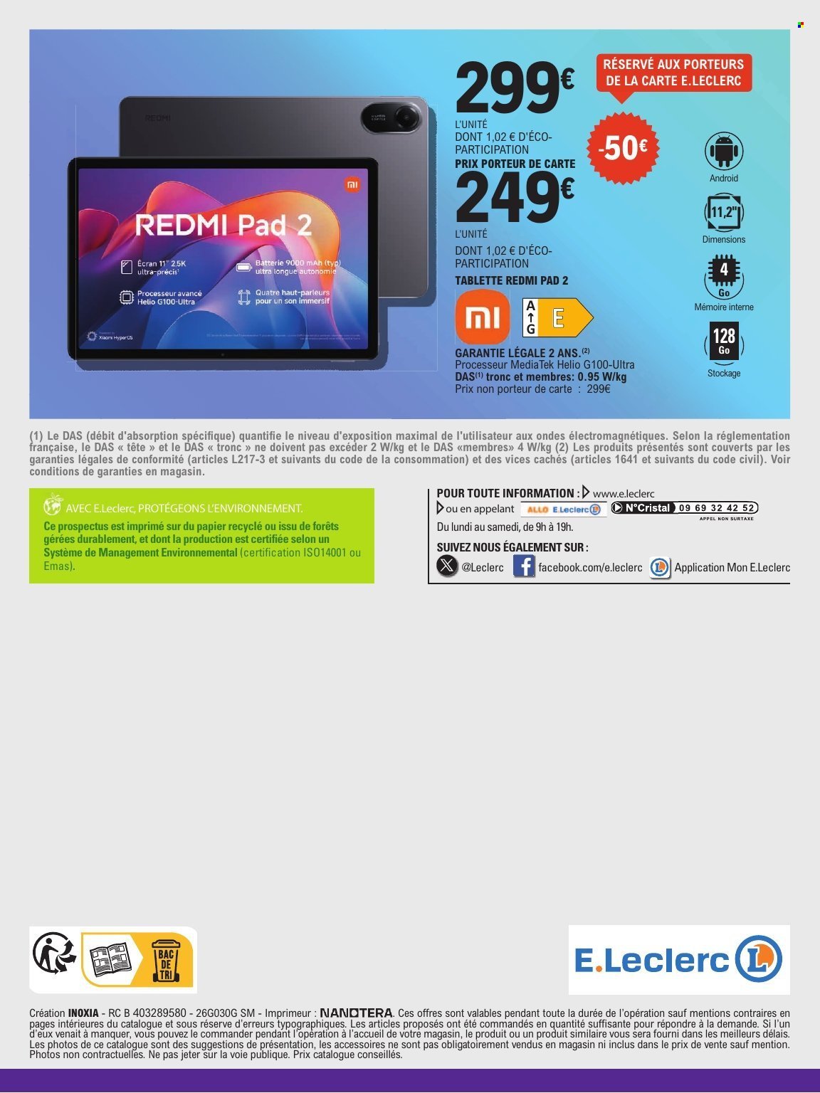 Catalogue E.LECLERC - HIGH-TECH RENTREE DES ELEVES