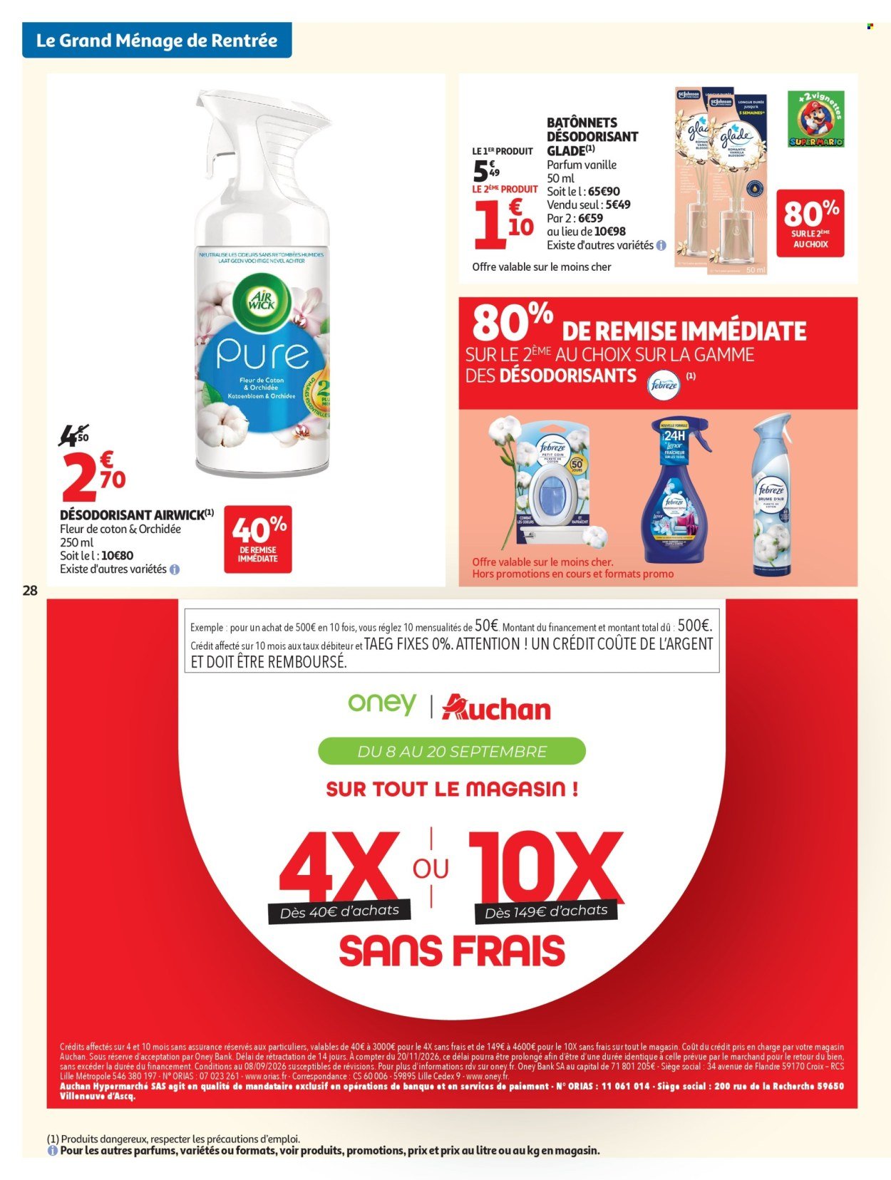 Catalogue AUCHAN - Ménage rentrée hypers