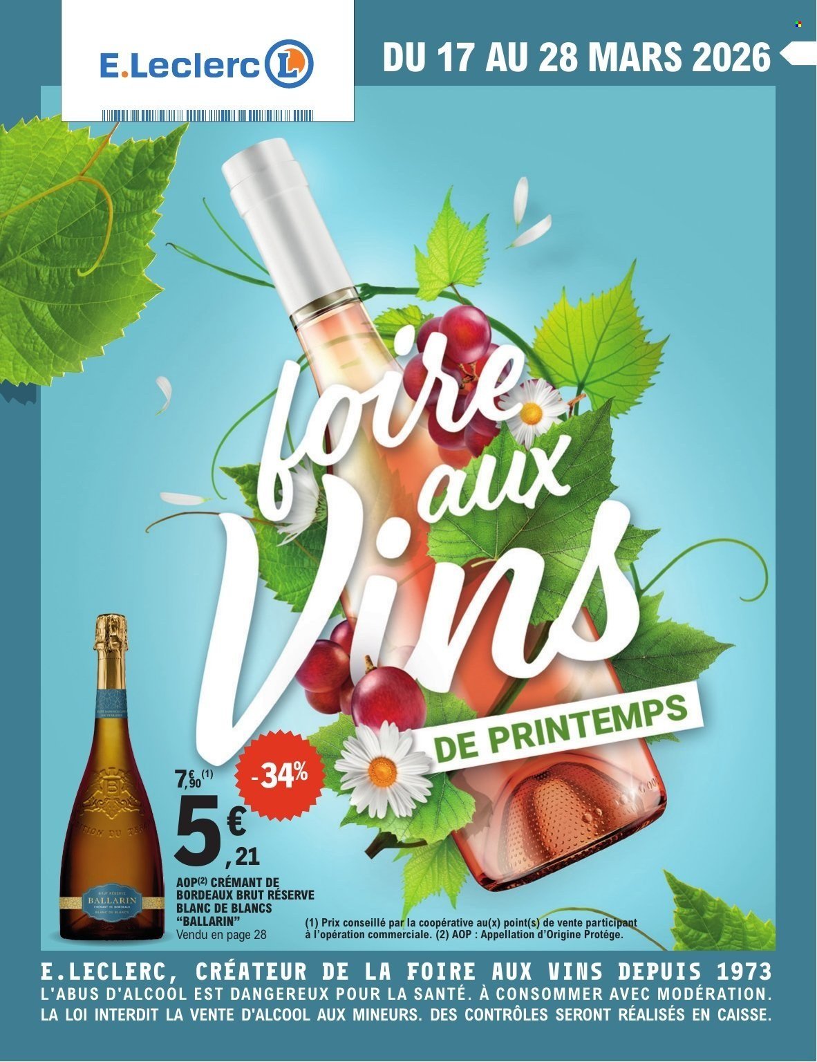 Catalogue E.LECLERC - FOIRE AUX VINS DE PRINTEMPS