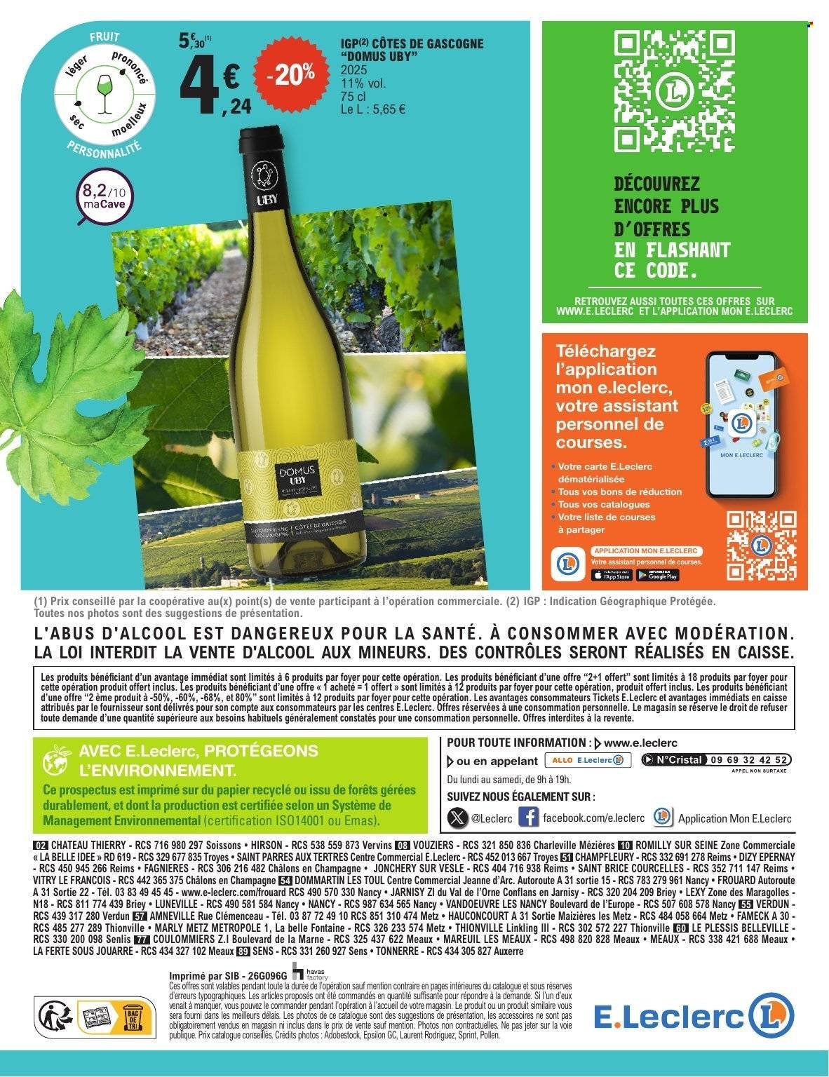 Catalogue E.LECLERC - FOIRE AUX VINS DE PRINTEMPS