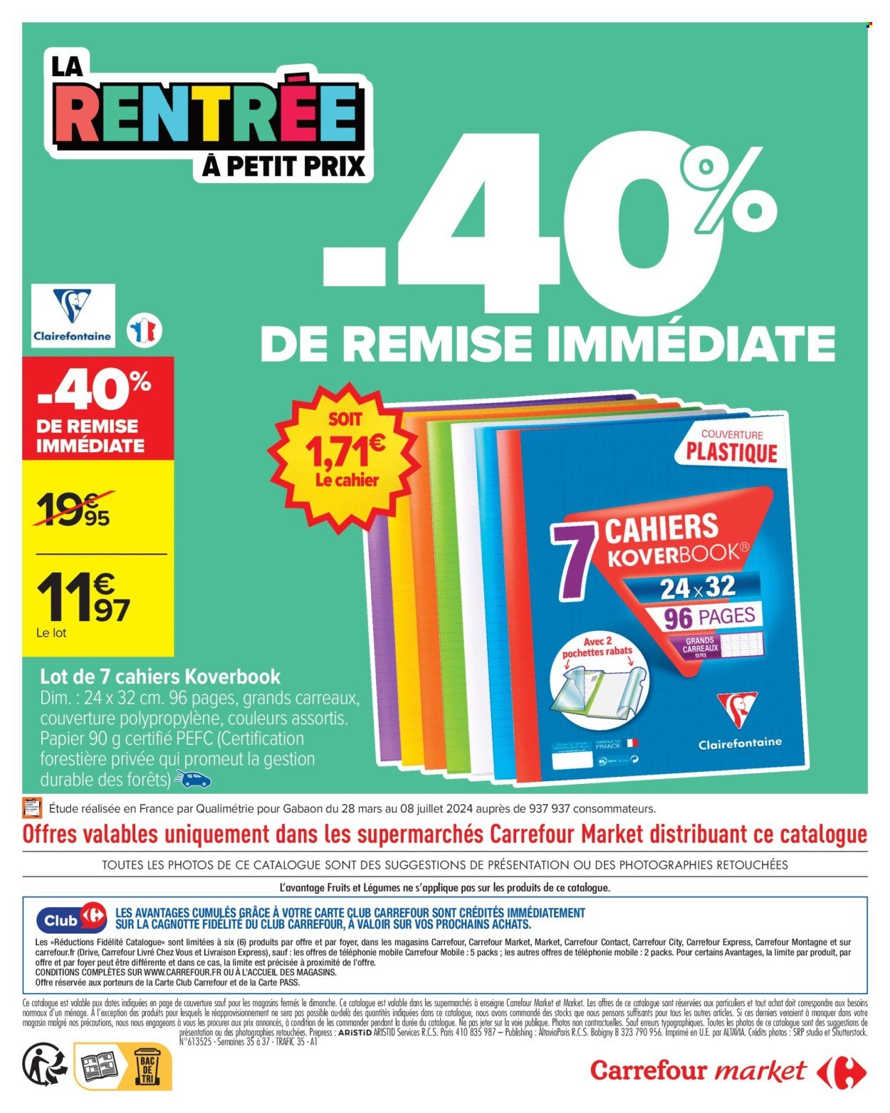 Catalogue CARREFOUR MARKET - LES JOURS MEILLEURS AVEC LES PRODUITS CARREFOUR ! (2025-08-26 - 2025-09-07)