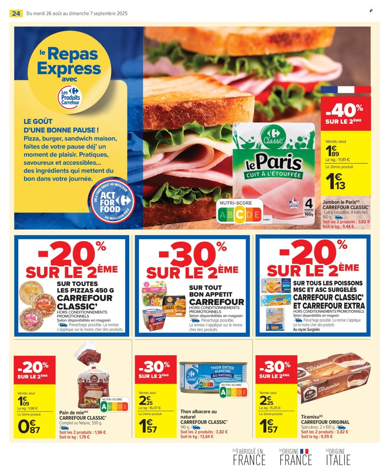 Catalogue CARREFOUR MARKET - LES JOURS MEILLEURS AVEC LES PRODUITS CARREFOUR ! (2025-08-26 - 2025-09-07)