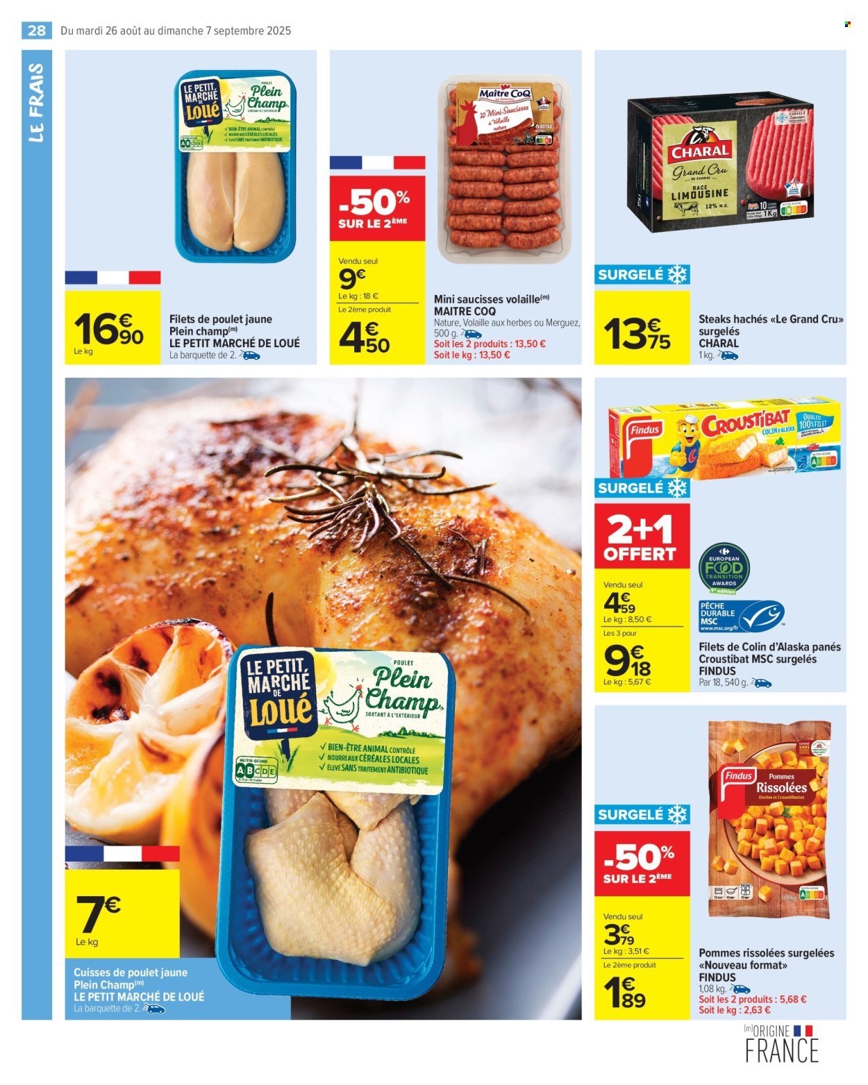 Catalogue CARREFOUR MARKET - LES JOURS MEILLEURS AVEC LES PRODUITS CARREFOUR ! (2025-08-26 - 2025-09-07)