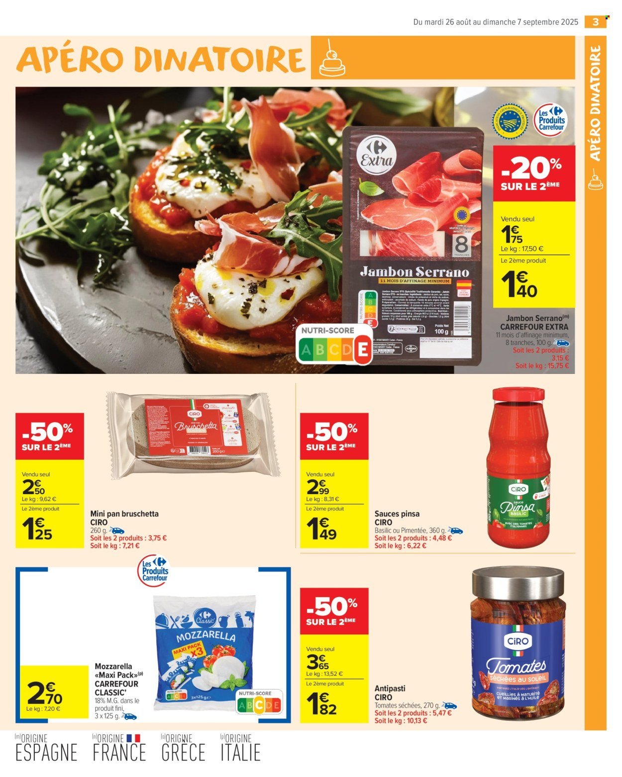 Catalogue CARREFOUR MARKET - LES JOURS MEILLEURS AVEC LES PRODUITS CARREFOUR ! (2025-08-26 - 2025-09-07)