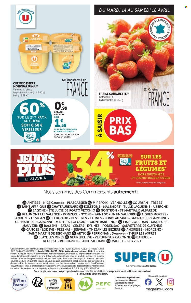 Catalogue SUPER U - Les prix bas de la semaine