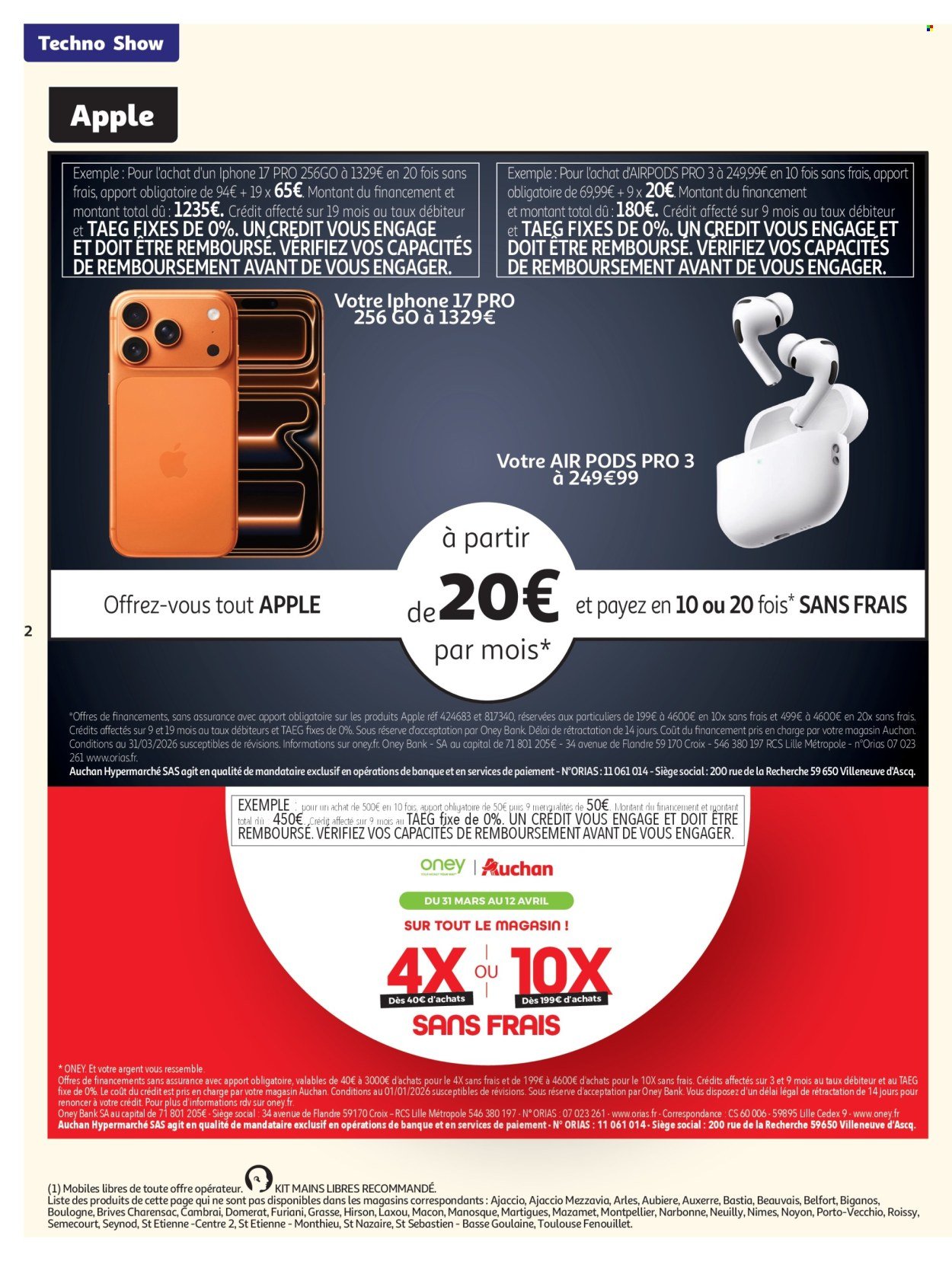 Catalogue AUCHAN - High-tech & téléphonie