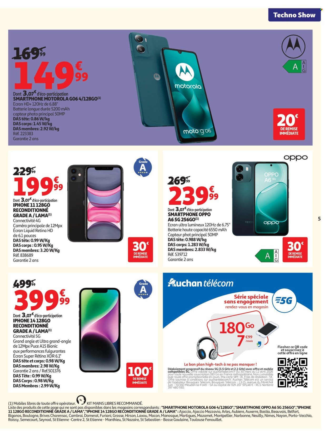 Catalogue AUCHAN - High-tech & téléphonie (2026-03-31 - 2026-04-12)