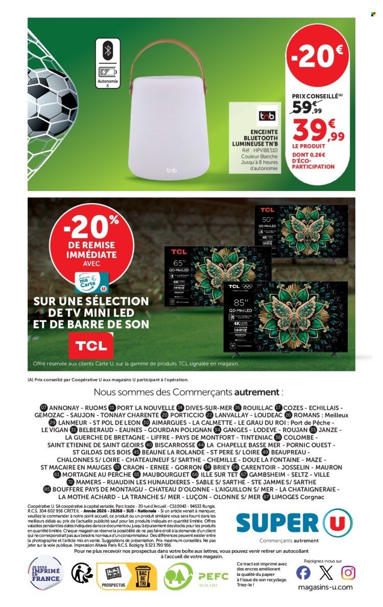 Catalogue SUPER U - L'avant match à prix bas (2026-04-28 - 2026-05-10)