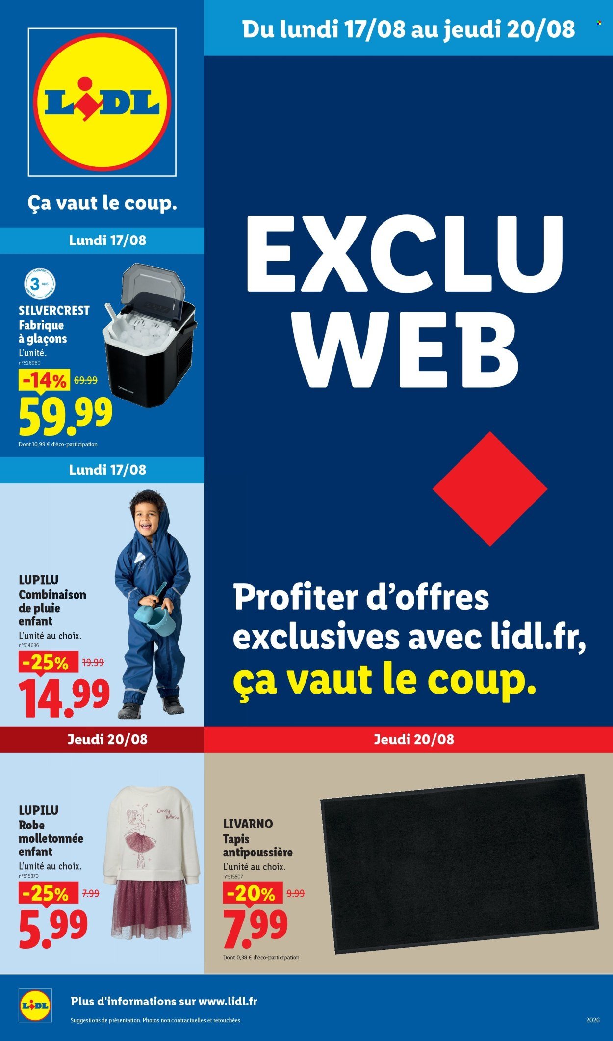 Catalogue LIDL - Les Exclus Web de la semaine