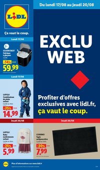 Catalogue LIDL - Les Exclus Web de la semaine