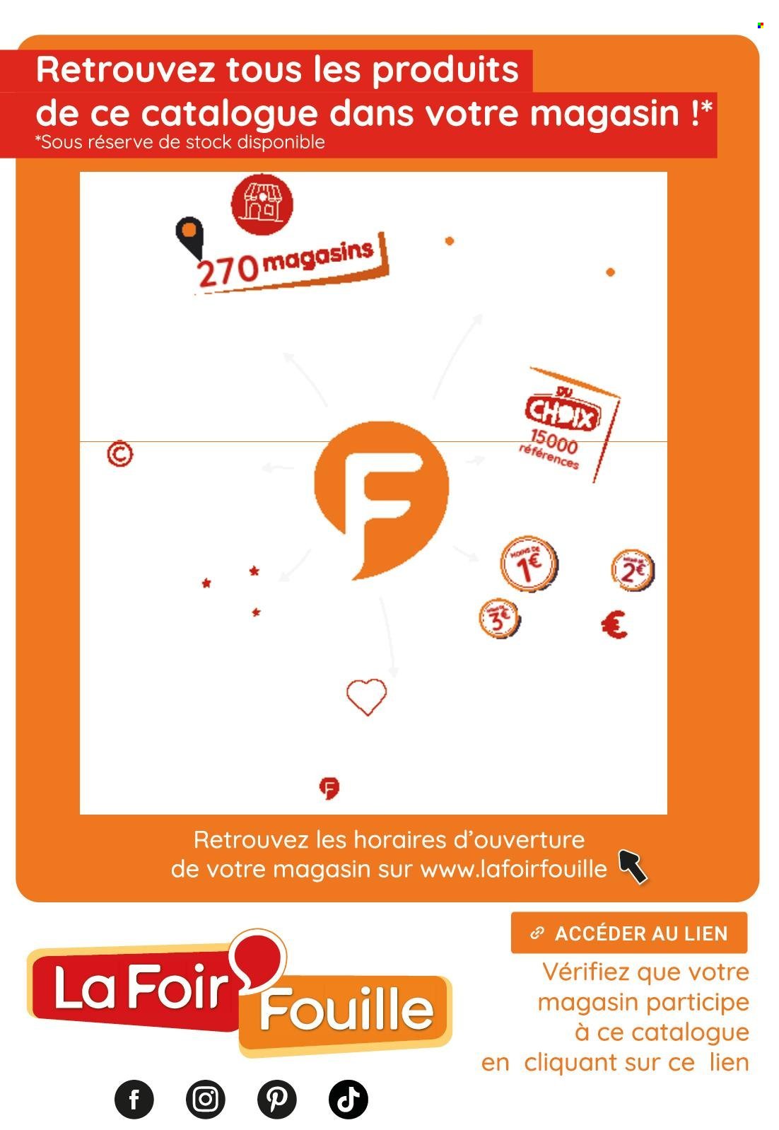 Catalogue LA FOIR'FOUILLE - Du lundi 17 août 2026