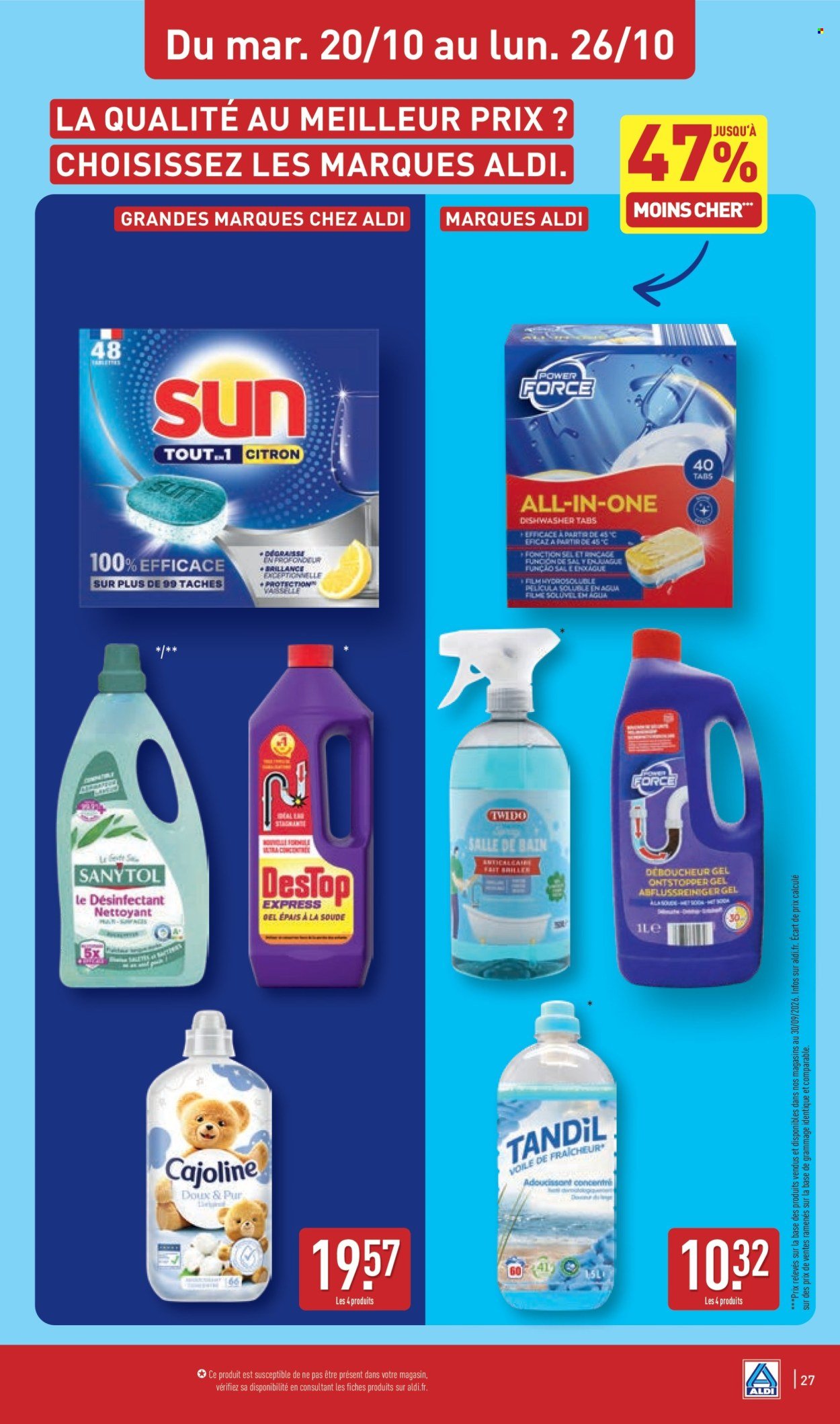 Catalogue ALDI - Propreté illimitée  josqu'à -80% sur le 2ème
