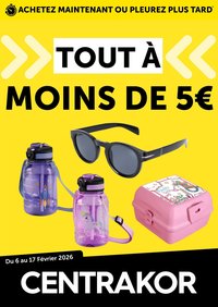Catalogue CENTRAKOR - Tout à moins de 5 €