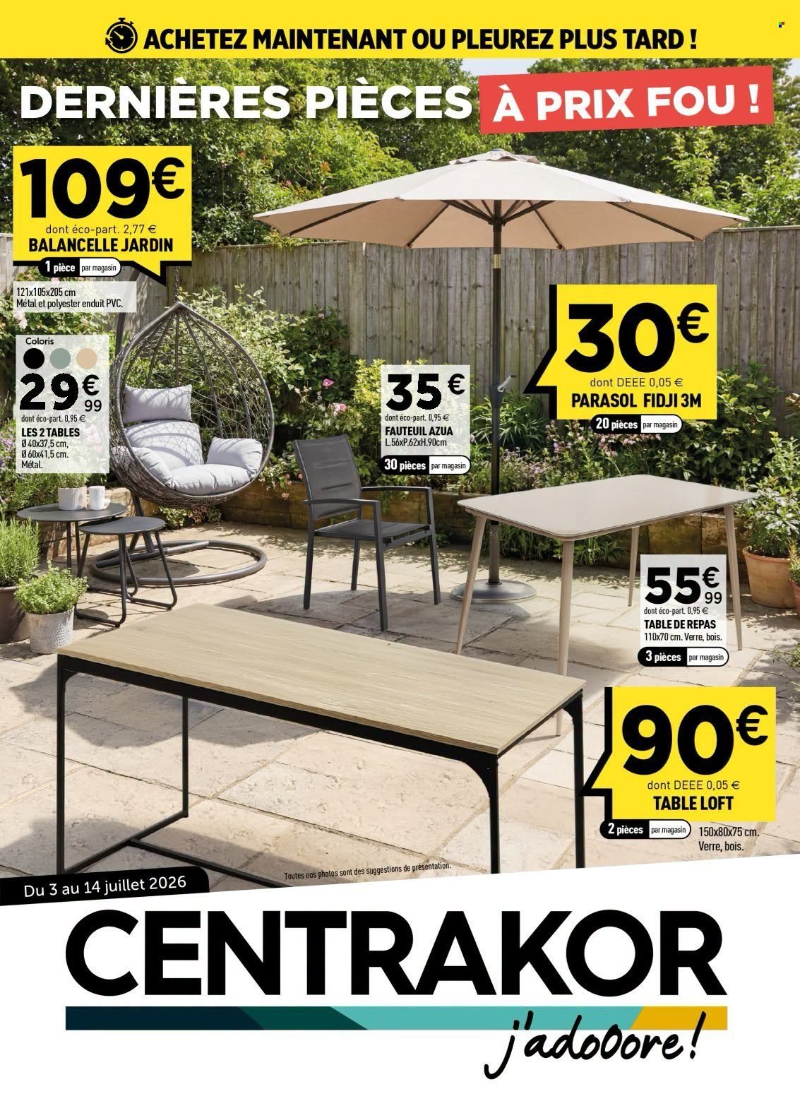 Catalogue CENTRAKOR - Dernière pièces à prix fou