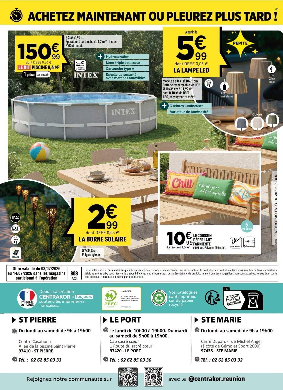 Catalogue CENTRAKOR - Dernière pièces à prix fou
