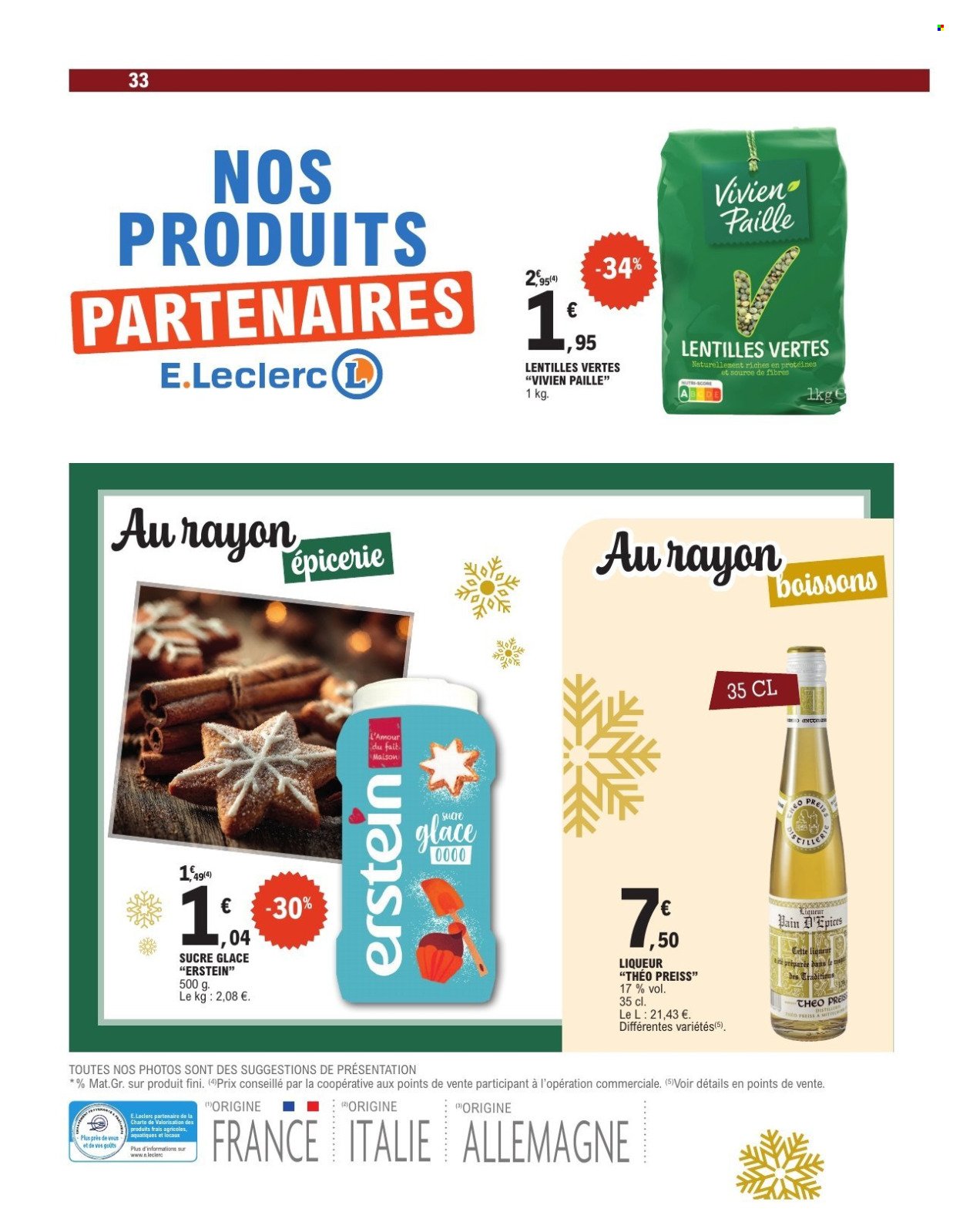 Catalogue E.LECLERC - ALSACE CHOUCROUTE - BREDELE