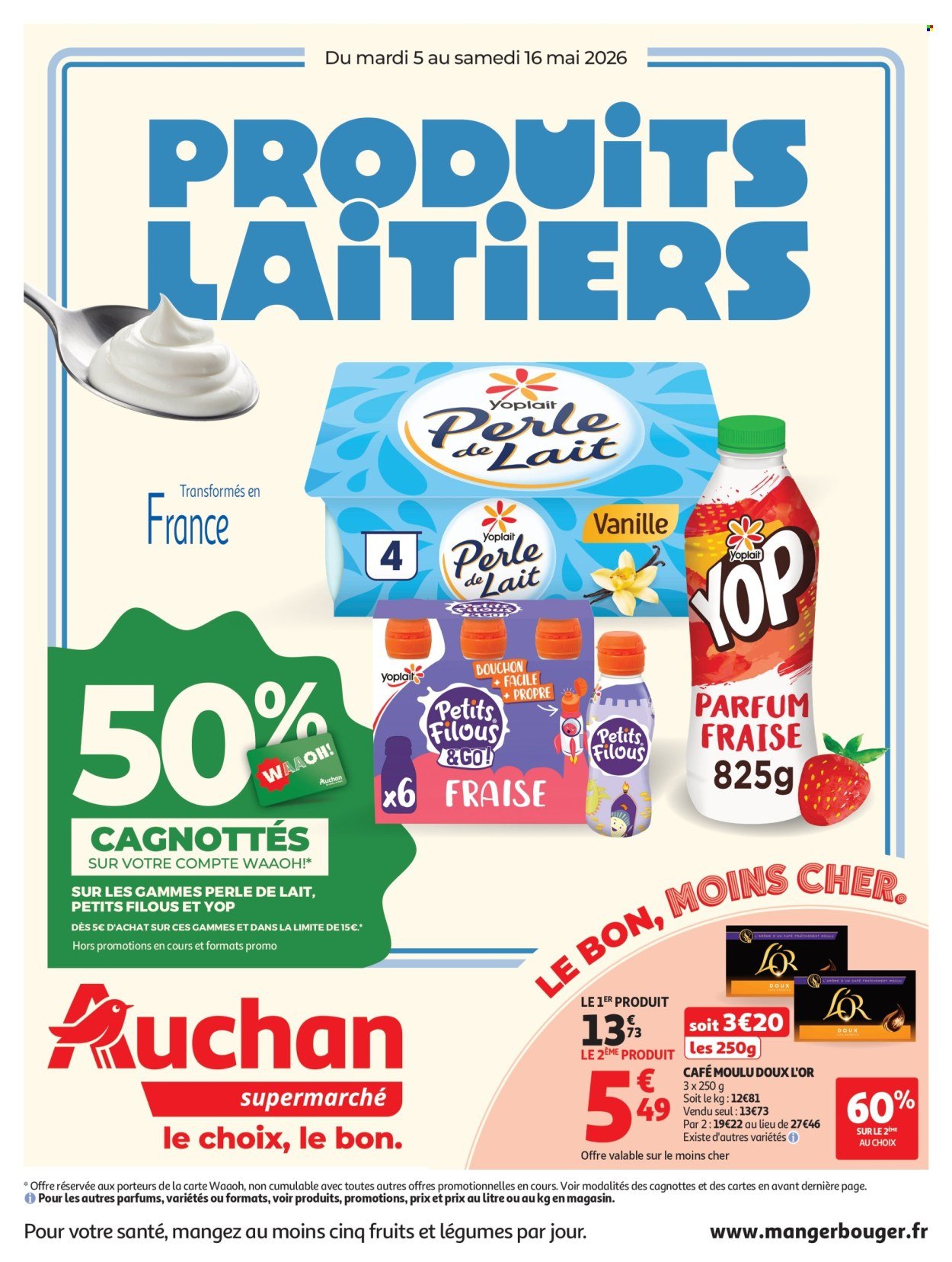 Catalogue AUCHAN - Produits laitiers supers