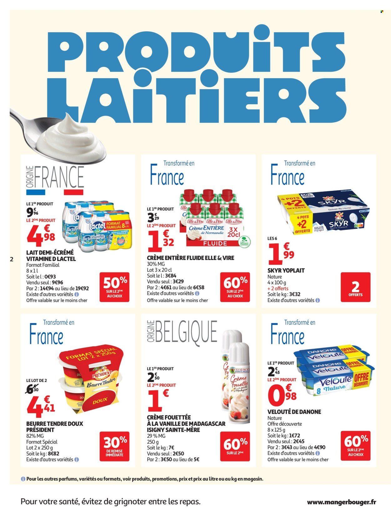 Catalogue AUCHAN - Produits laitiers supers
