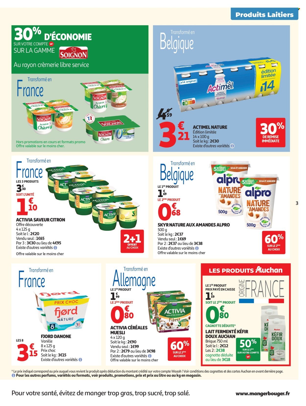 Catalogue AUCHAN - Produits laitiers supers