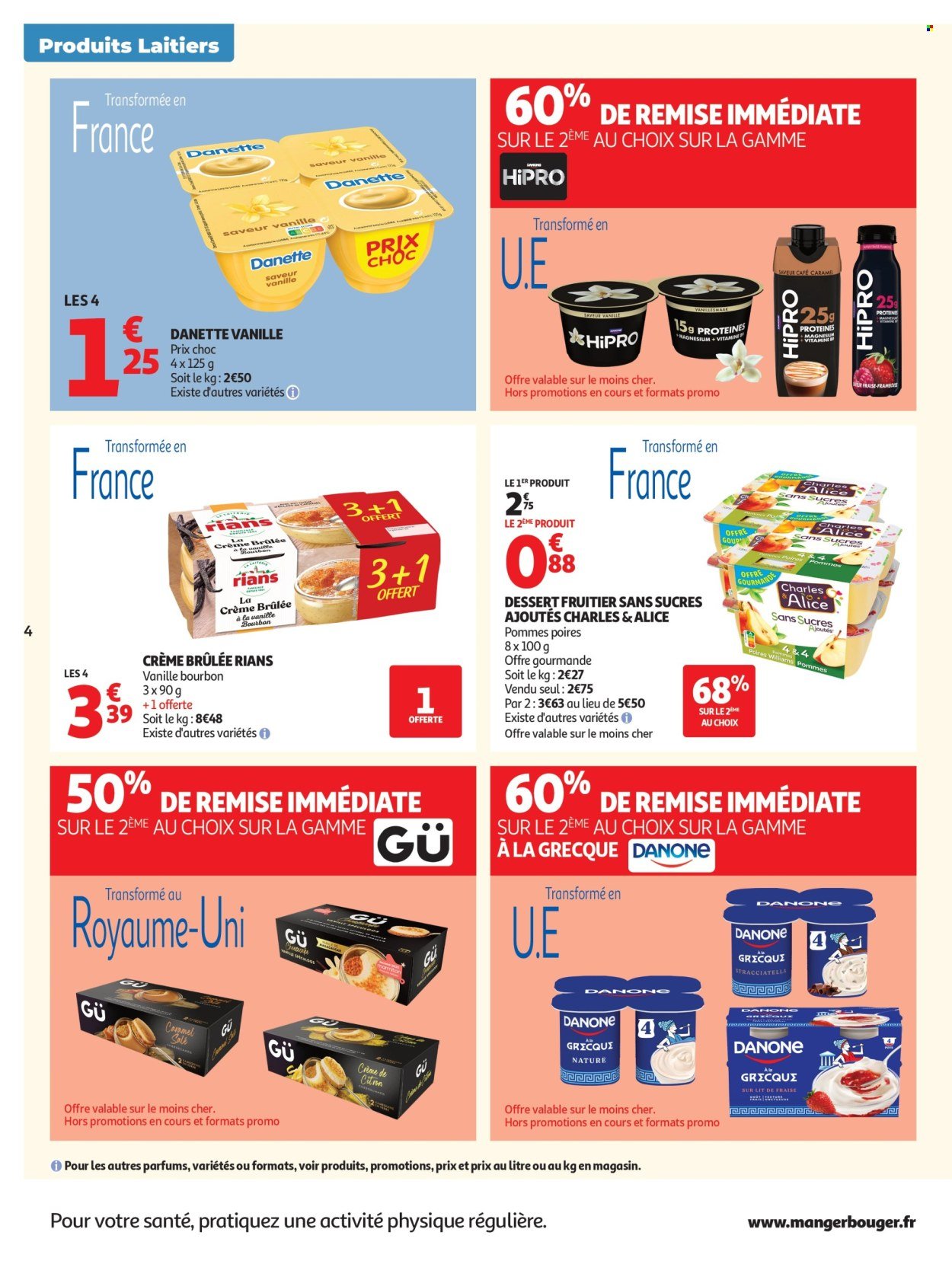 Catalogue AUCHAN - Produits laitiers supers