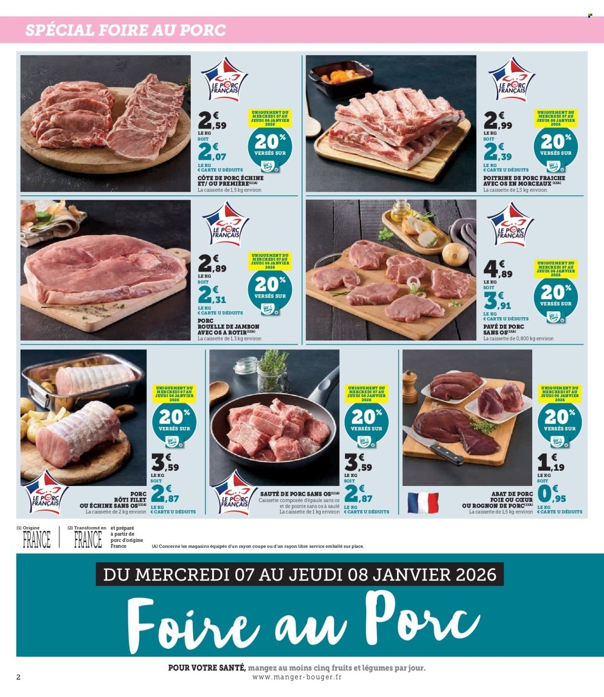 Catalogue HYPER U - Foire au porc à prix bas (2026-01-06 - 2026-01-11)