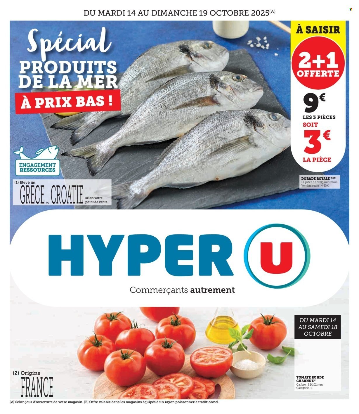Catalogue HYPER U - Spécial produits de la mer à prix bas ! (2025-10-14 - 2025-10-19)