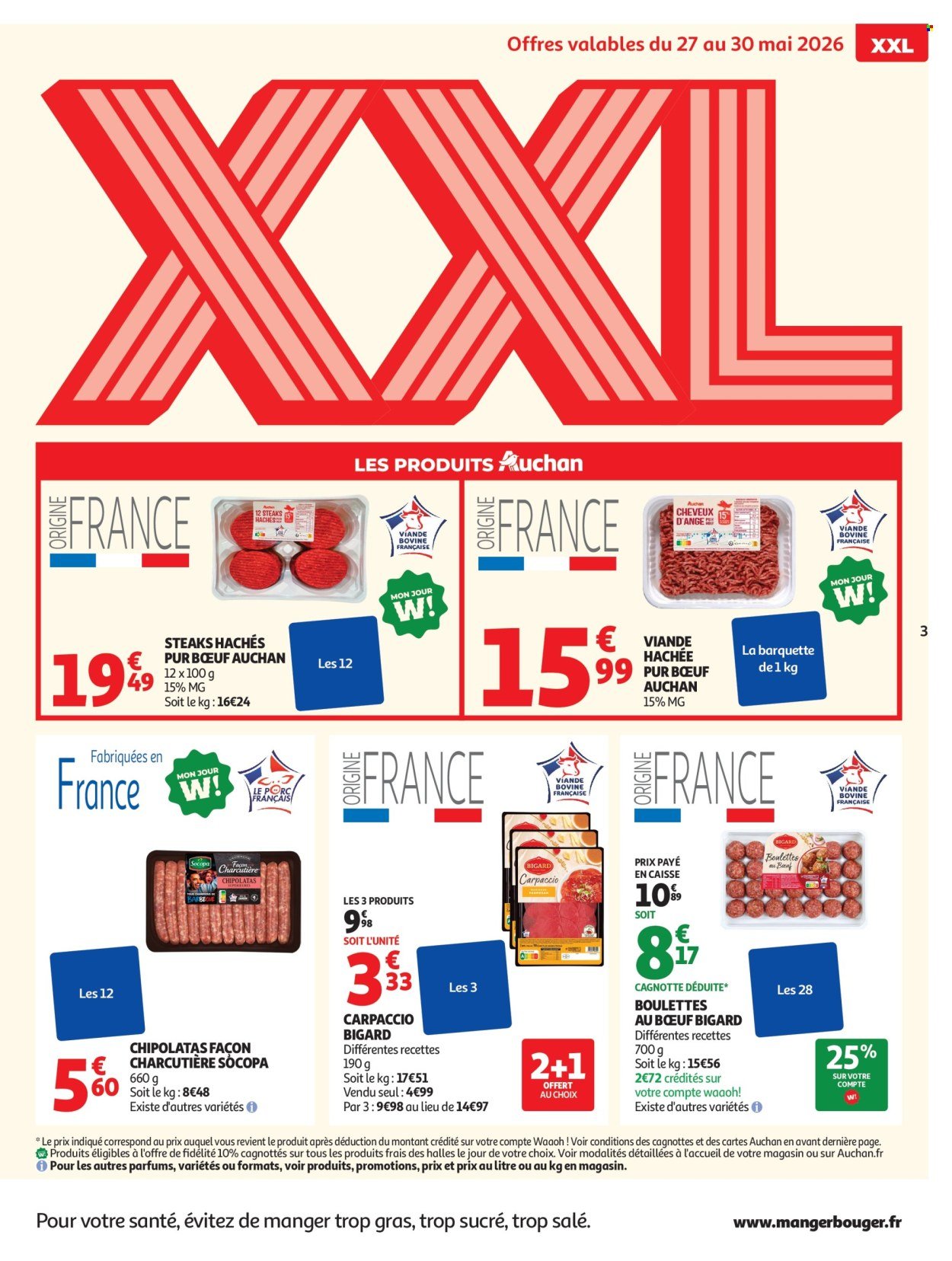 Catalogue AUCHAN - Promos XXL halles hypers