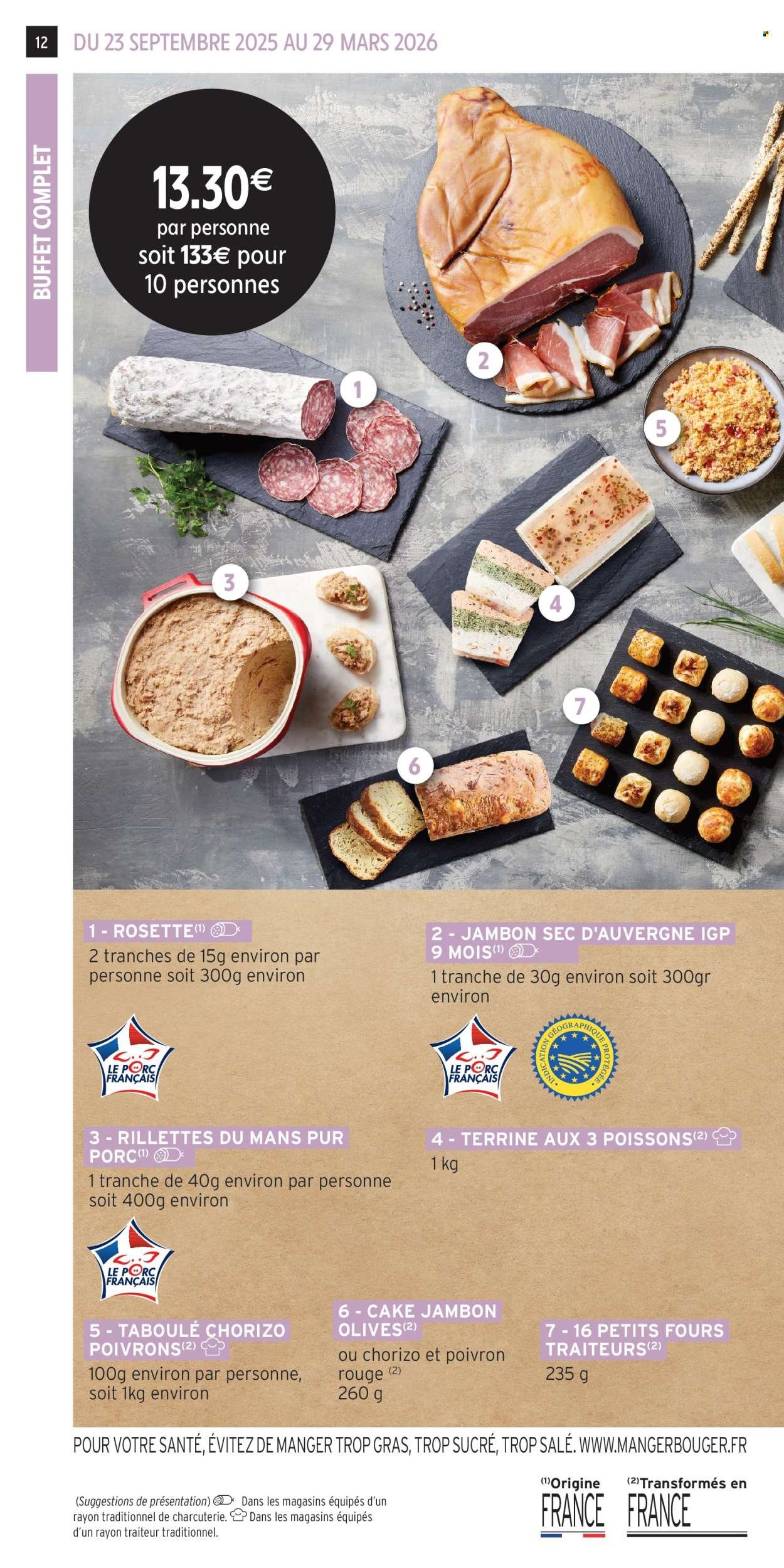Catalogue INTERMARCHÉ - Les menus traiteur (2025-09-23 - 2026-03-29)