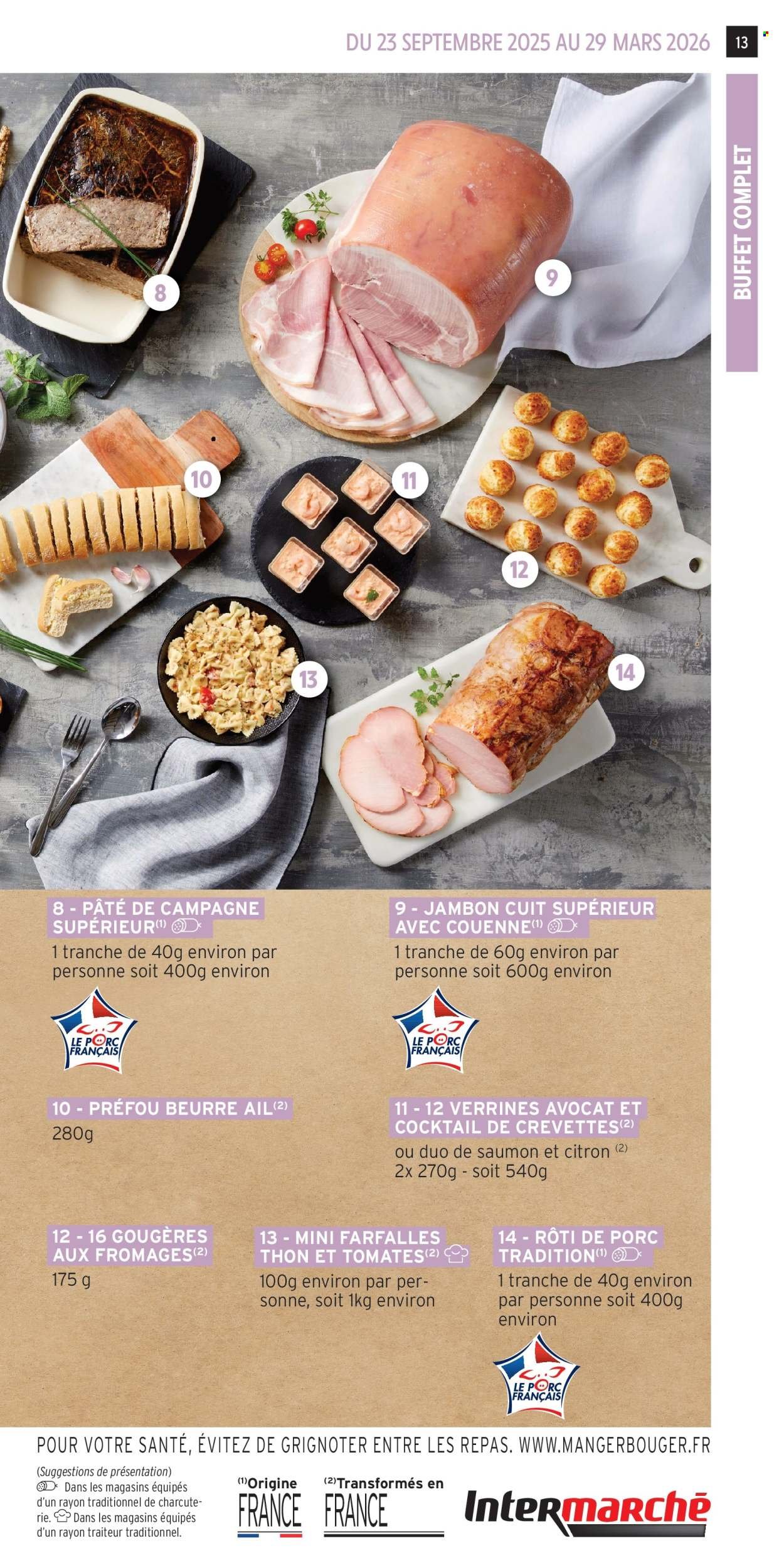 Catalogue INTERMARCHÉ - Les menus traiteur (2025-09-23 - 2026-03-29)