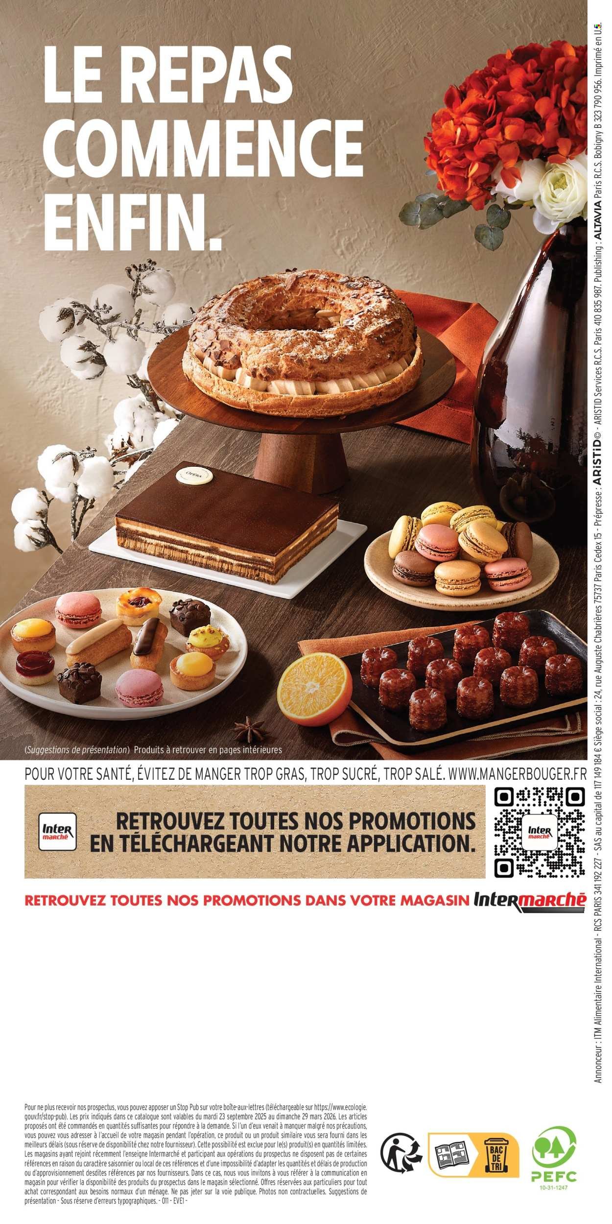 Catalogue INTERMARCHÉ - Les menus traiteur (2025-09-23 - 2026-03-29)