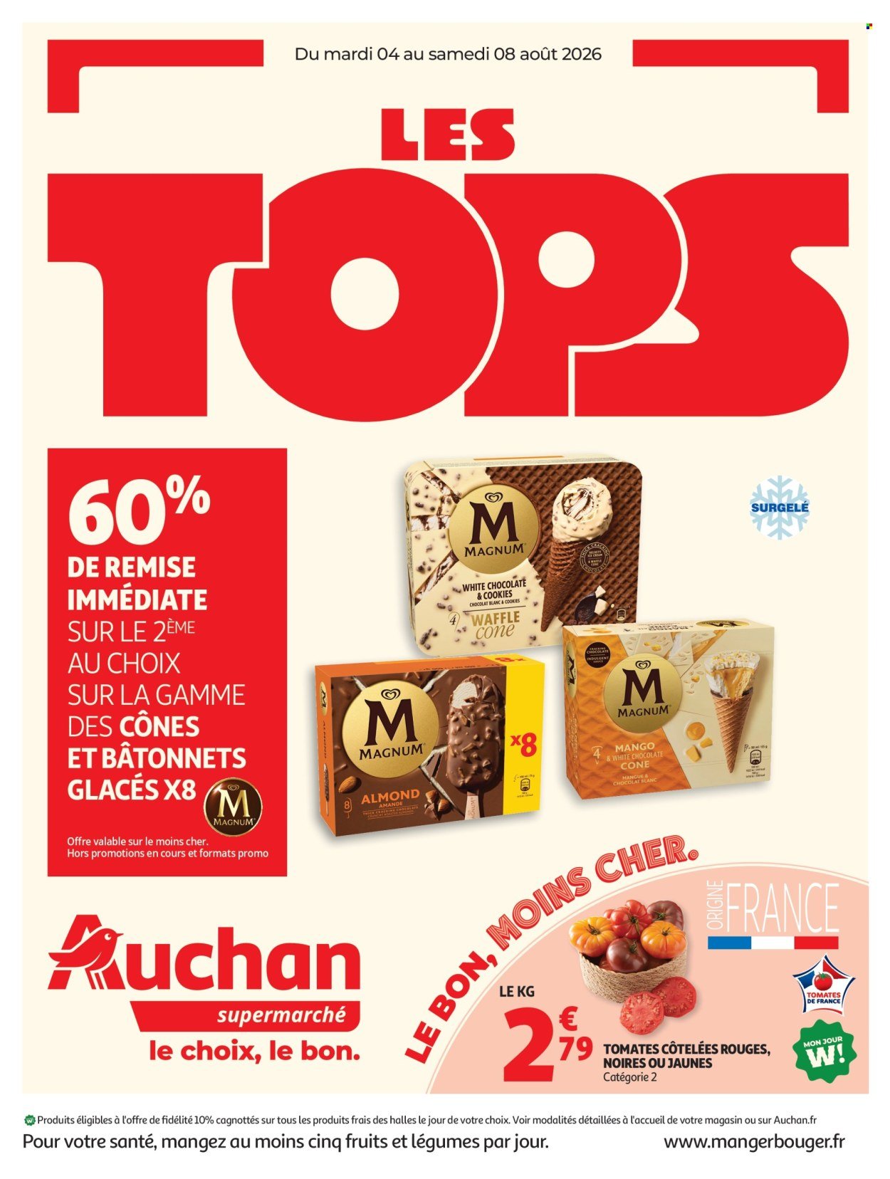 Catalogue AUCHAN - Halles, tops supers