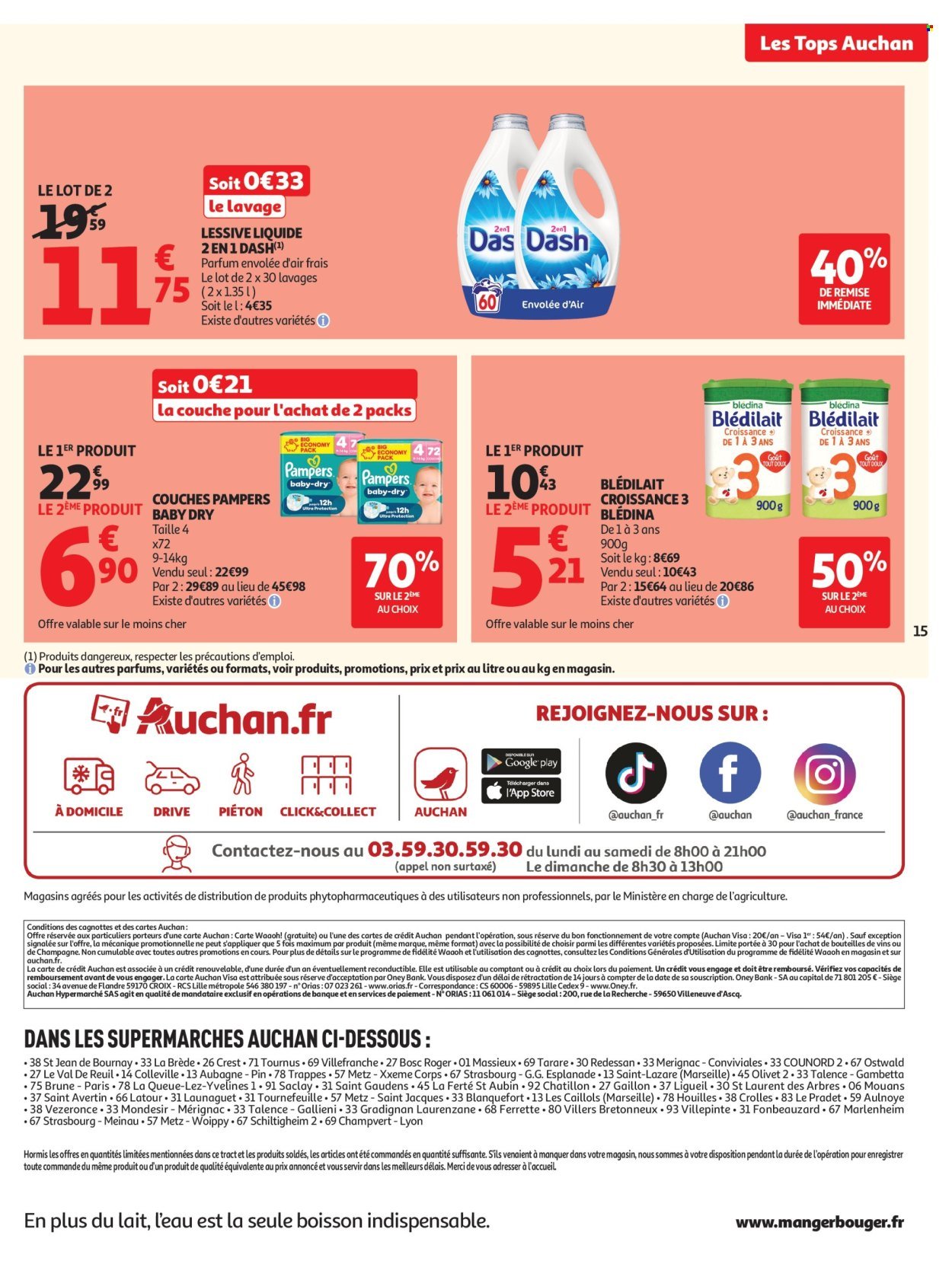 Catalogue AUCHAN - Halles, tops supers
